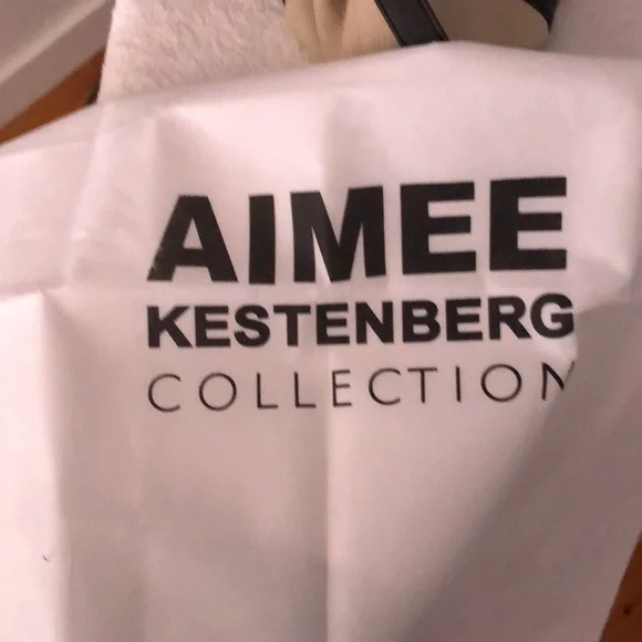 New Aimee Kestenberg Leather Bag Stone beautiful green and blue snake print - Picture 3 of 4